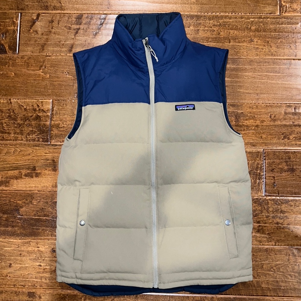 Men’s Patagonia Bivy Down Vest , reversible, like new